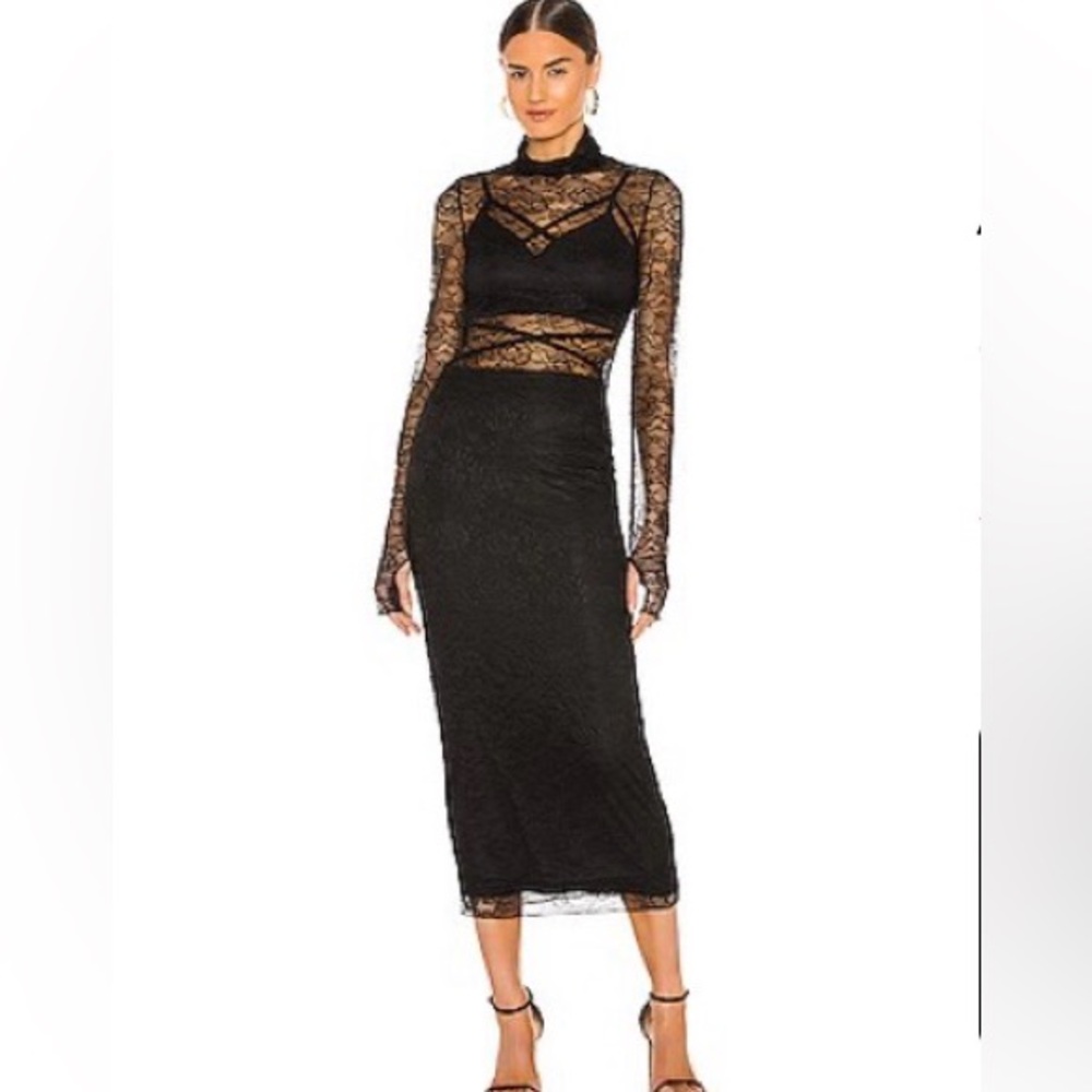 Lizzo Dress in Noir Lace
AFRM